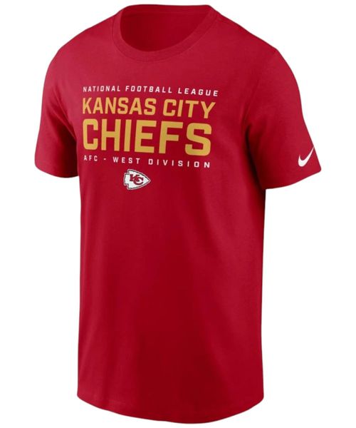 Camiseta deportiva Nike roja estampado NFL chiefs para hombre
