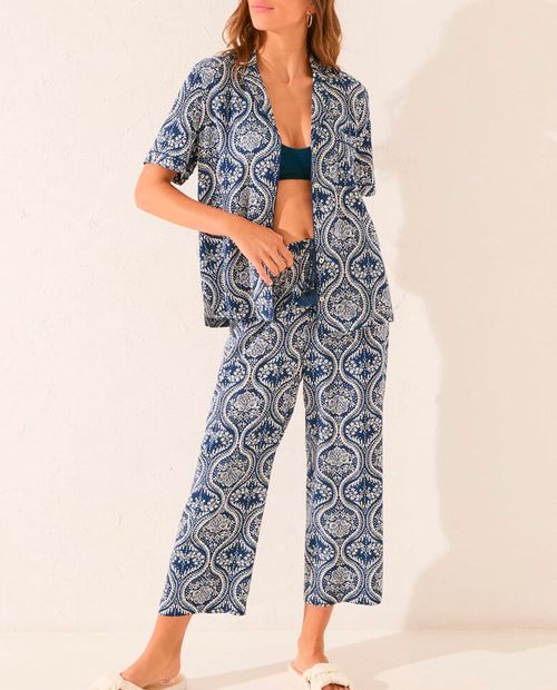 Pijama con pantalón Women Secret estampada para mujer