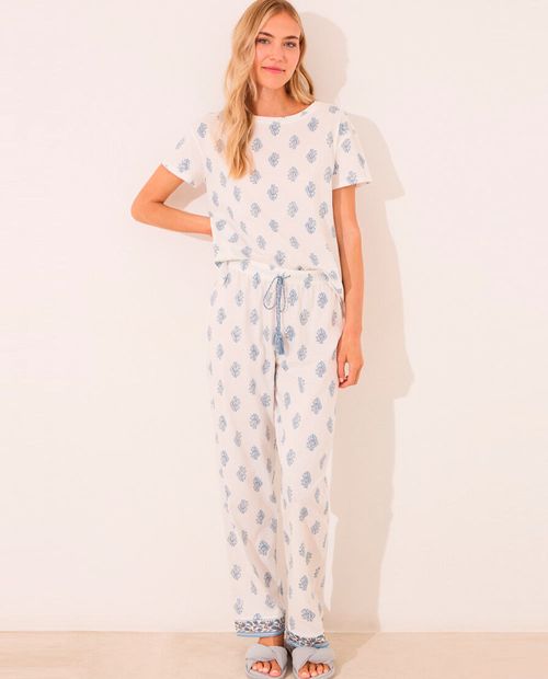 Pijama con pantalón Women Secret estampada para mujer