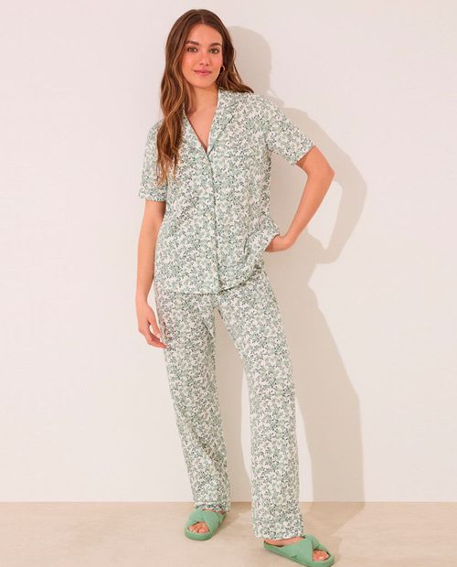 Pijama con pantalón Women Secret estampada para mujer