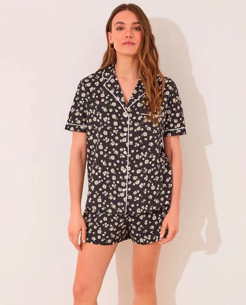 Pijama con short Women Secret estampada para mujer