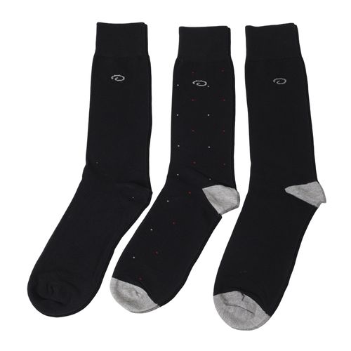 Pack de 3 calcetines crew Oscar de la Renta negros para hombre