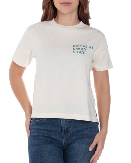 Camiseta Orange estampada manga corta para mujer