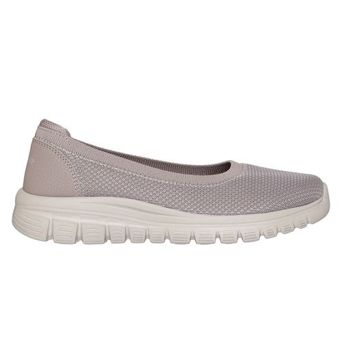 Zapato casual Skechers color beige para mujer