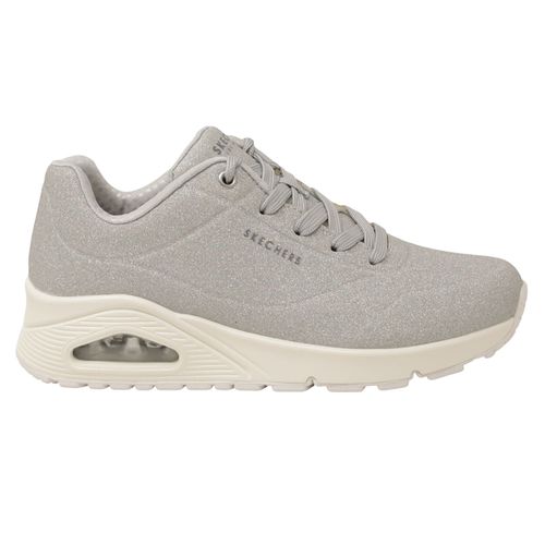 Zapato casual Skechers color gris para mujer