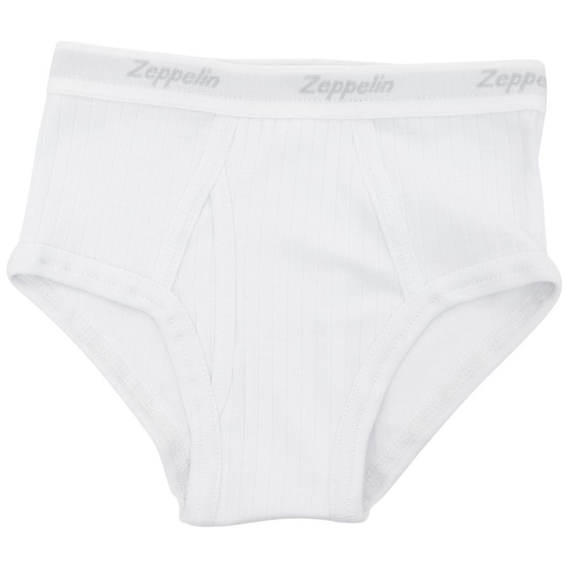 Calzoncillo blanco acanalado para niño-1758422567318