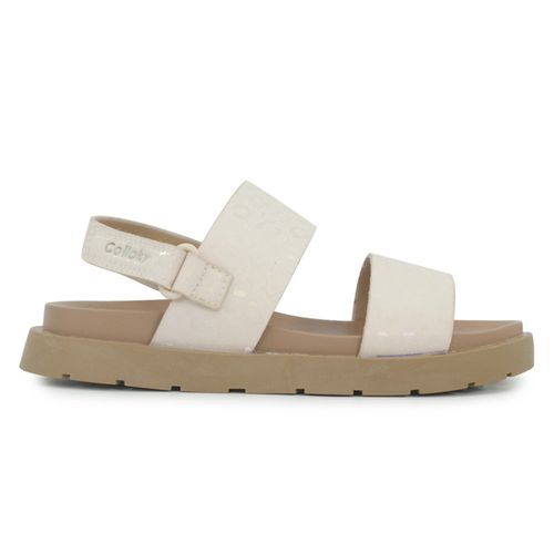 Sandalia casual Colloky beige para niña