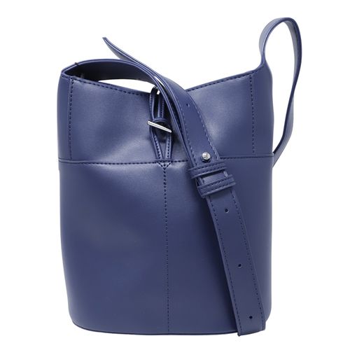 Cartera bucket bag Sabrina color azul navy para mujer