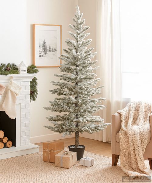 Pino artificial con maceta  6.4 pies (195 cm)