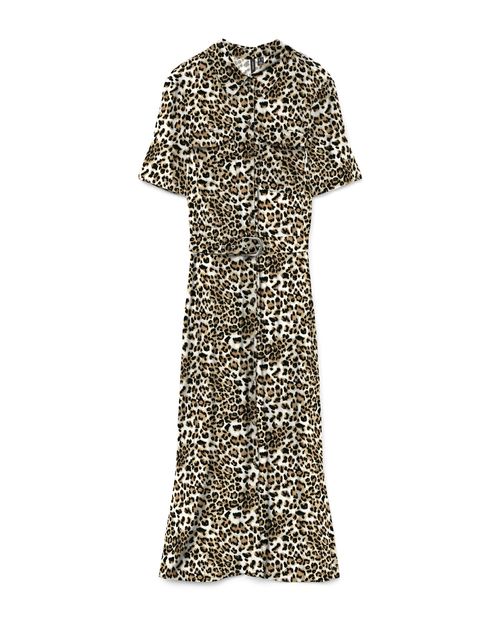 Vestido Vero Moda midi estampado de manga 3/4 para mujer