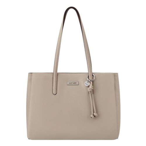 Cartera tote Nine West Eris color beige para mujer