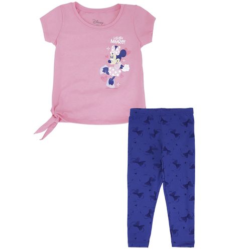 Conjunto de 2 piezas multicolor estampado Minnie Mouse para niña