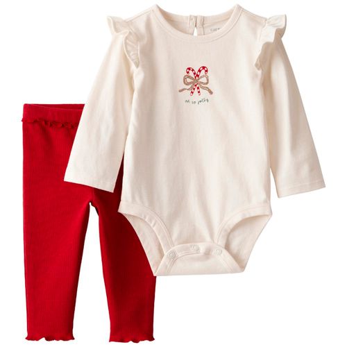 Conjunto de 2 piezas navideño para bebé niña