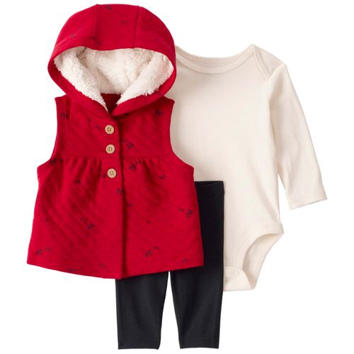 Conjunto de 3 piezas de navidad para bebé niña