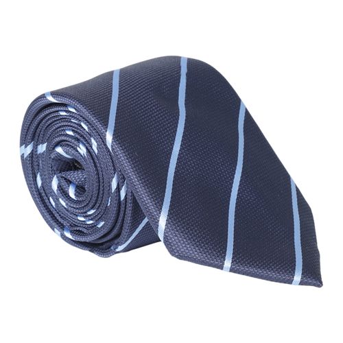 Corbata Oscar de la Renta regular fit azul rayada para hombre