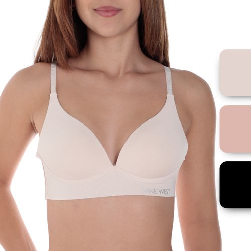 Set de 3 brassieres Nine West con aros para mujer