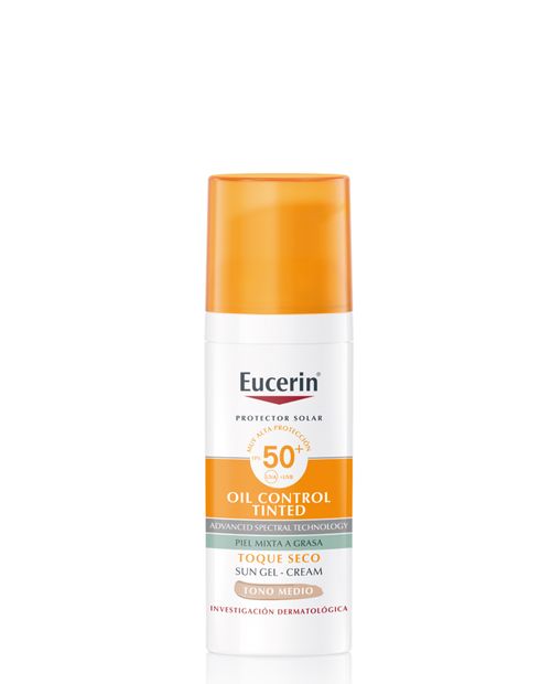 Eucerin Protector Solar Facial Oil Control Toque Seco SPF50 Tono Medio 50 ml