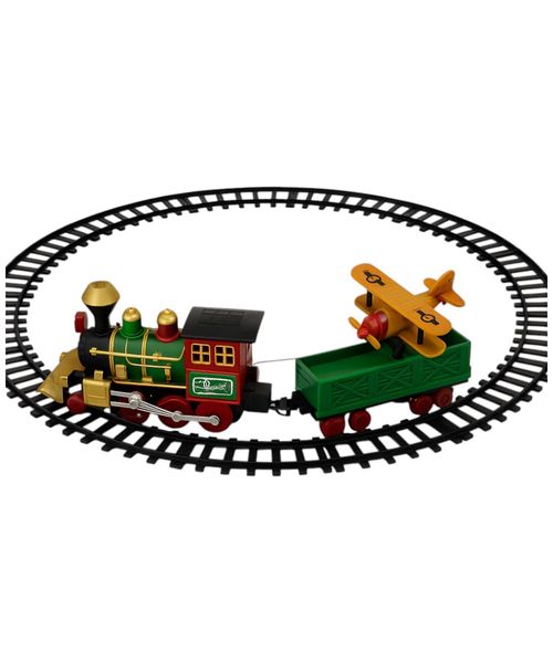 Set de tren navideño con iluminación 90 x 90 x 23 cm