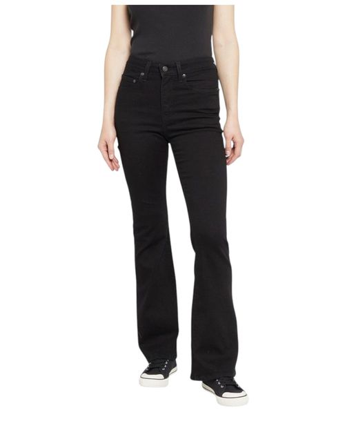 Jeans Levi's 726 flare negro de cintura alta para mujer