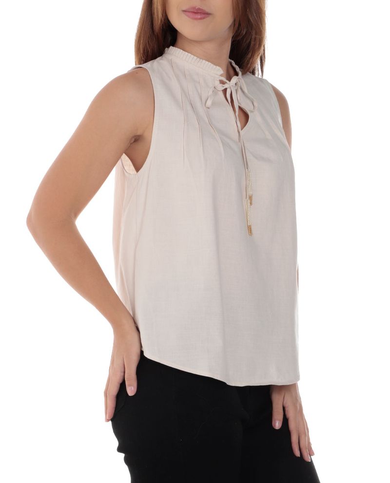 104914651-Blusa Sabrina túnica blanca sin mangas para mujer