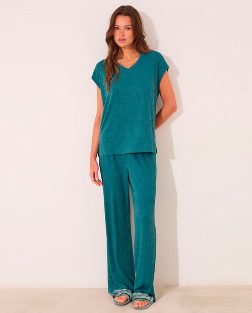 Pijama con pantalón Women Secret verde para mujer