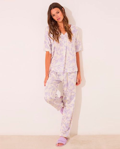Pijama con pantalón Women Secret estampada para mujer