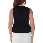 104923129-Blusa Orange peplum negra sin mangas para mujer