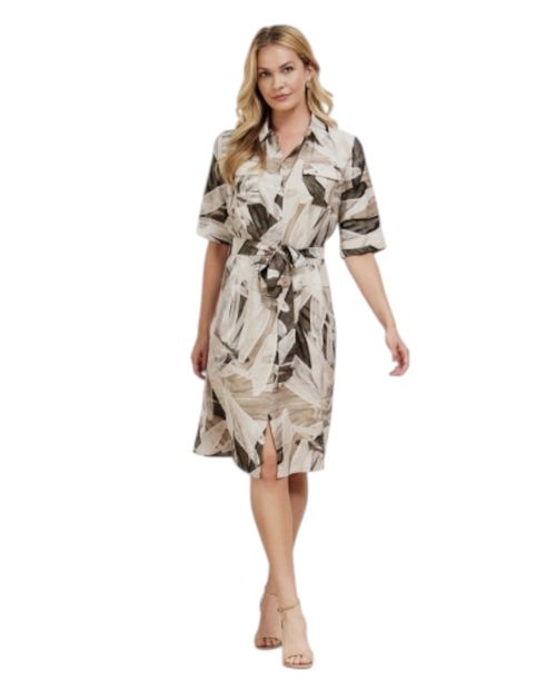 Vestido Punt Roma shirt dress estampado mangas 3/4 para mujer