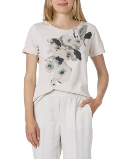 Camiseta Punt Roma blanca manga corta para mujer