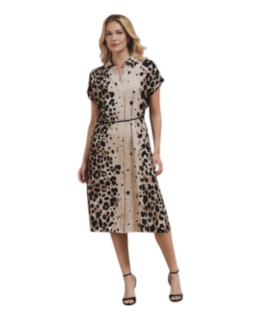 Vestido Punt Roma shirt dress estampado mangas cortas para mujer