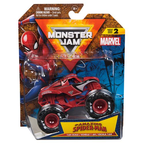 Monster Jam Marvel vehículo Spiderman a escala 1:64