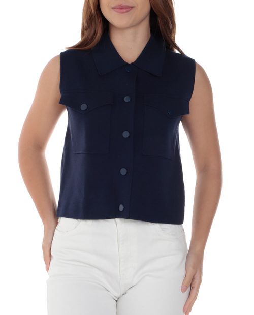Chaleco Unexpected azul para mujer