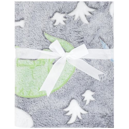 Frazada multicolor con estampado de dinosaurio para bebé