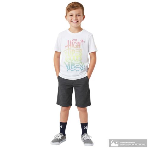 Short casual negro para niño
