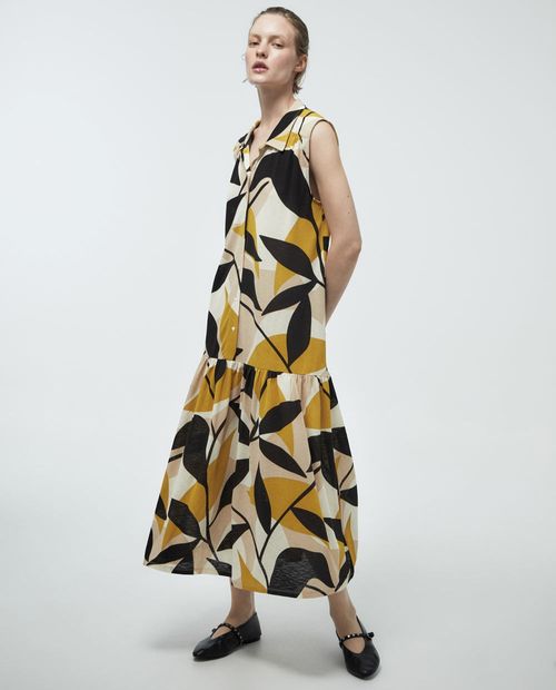 Vestido Sfera shirt dress estampado sin mangas para mujer