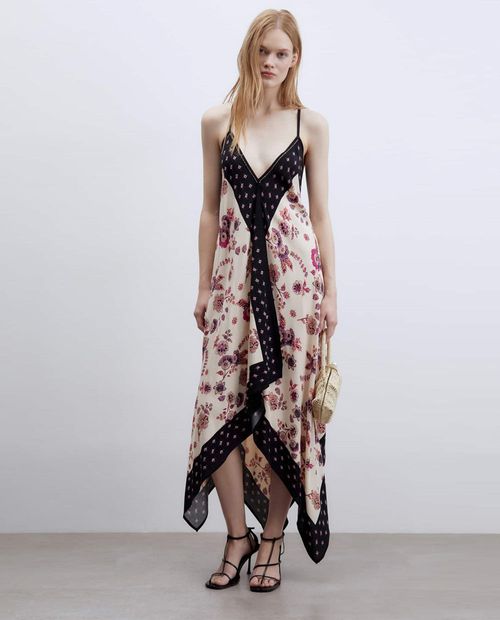 Vestido Sfera maxi estampado de tirantes para mujer