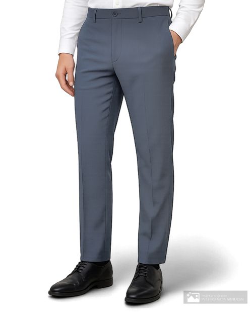 Pantalón formal Unexpected slim fit azul navy heather para hombre