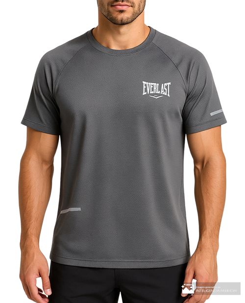 Camiseta deportiva Everlast gris texturizada para hombre