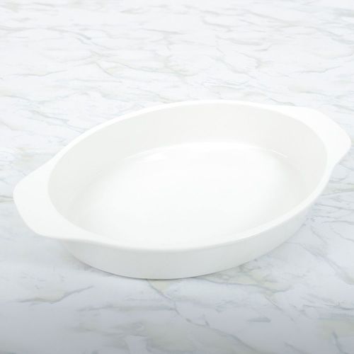 Plato ovalado de porcelana para servir 40x25x6.5 cm