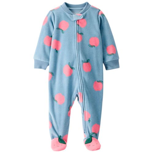 Pijama multicolor con estampado de manzanas para bebé niña