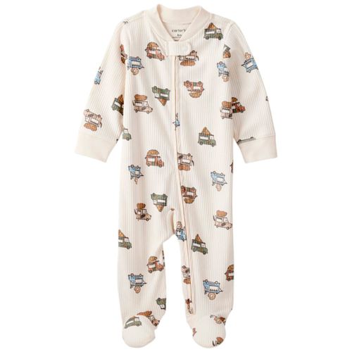 Pijama multicolor con estampado de carros para bebé niño