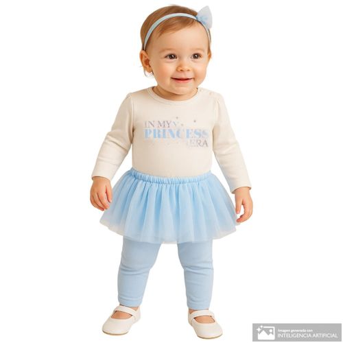 Conjunto de 2 piezas multicolor con estampado My Princess Era para bebé niña