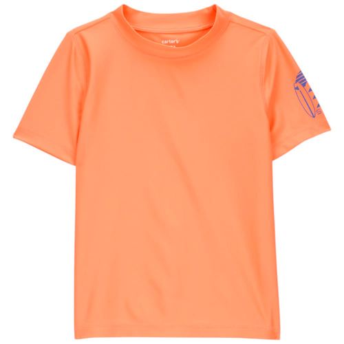 Camiseta anaranjada con estampado de verano para niño