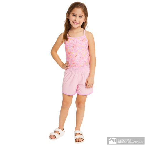 Traje de baño 2 piezas multicolor con estampado floral niña
