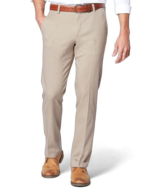 Pantalón casual Dockers slim fit beige sólido para hombre