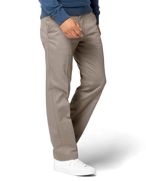Pantalón Dockers signature stain defender straight fit taupe sólido para hombre