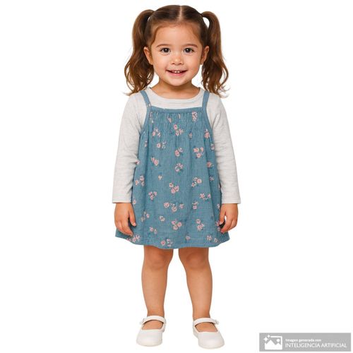 Conjunto de 2 piezas con estampado floral para bebé niña