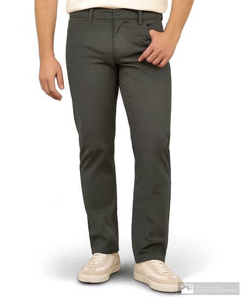 Jeans Pepe Revolution slim fit verde olivo denim sólido para hombre