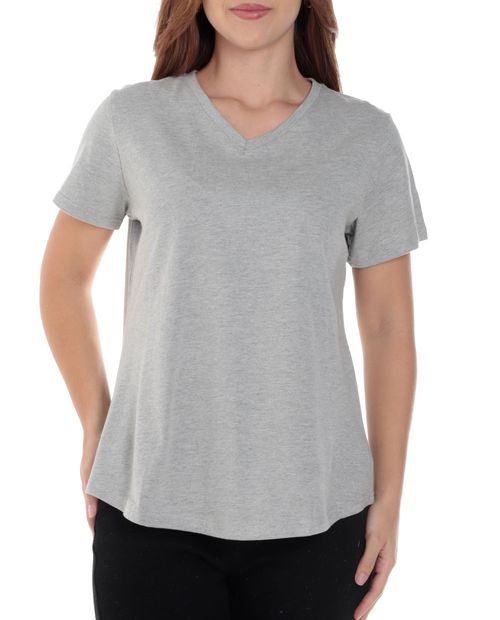 Camiseta Nicolle gris manga corta para mujer