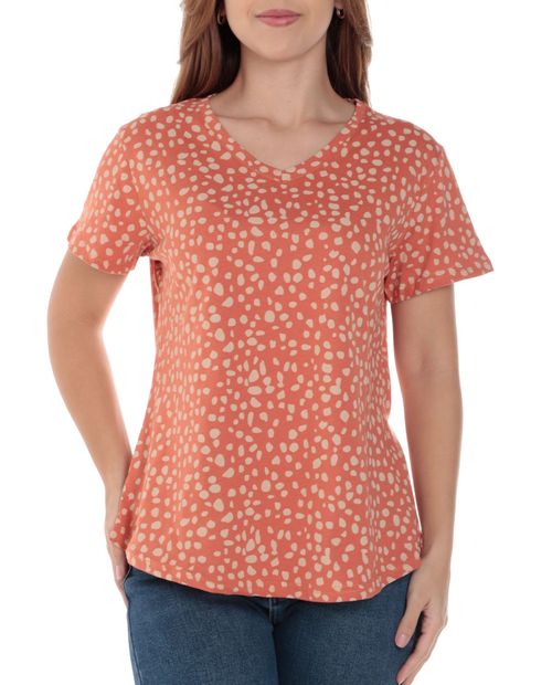 Camiseta Nicolle estampada manga corta para mujer